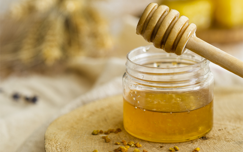 hoa đu đủ đực ngâm mật ong