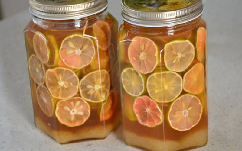 mật ong ngâm chanh