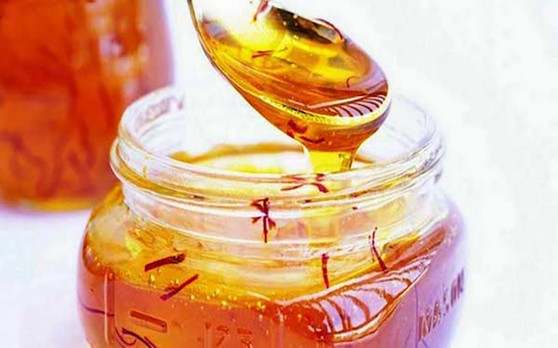 mật ong ngâm saffon